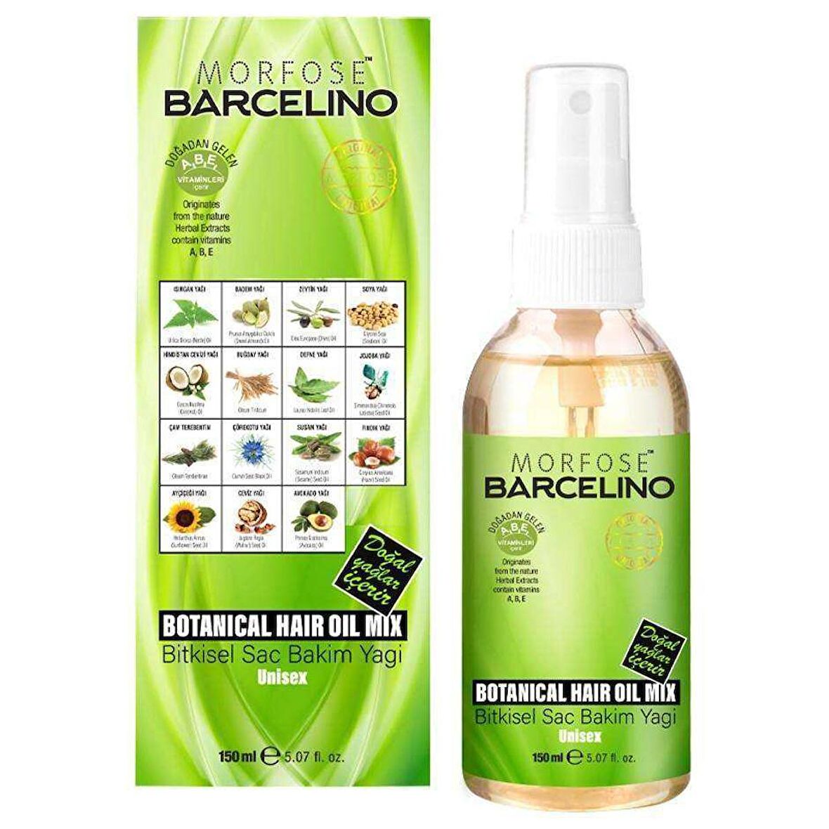 Barcelino Saç Bakım Yağı 150 ML