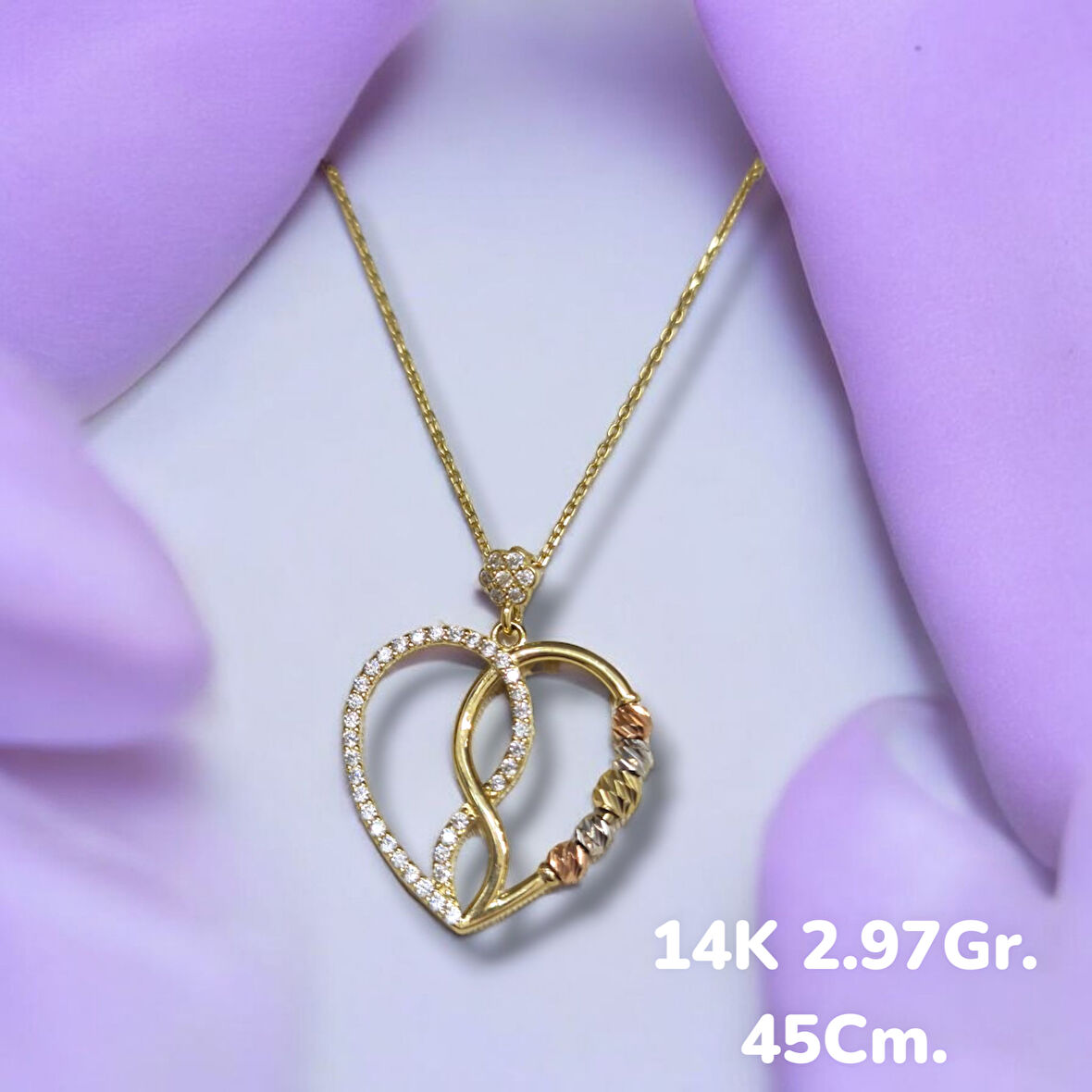 14AYAR 2.97GRAM ALTIN KALPLİ DORİKS KOLYE