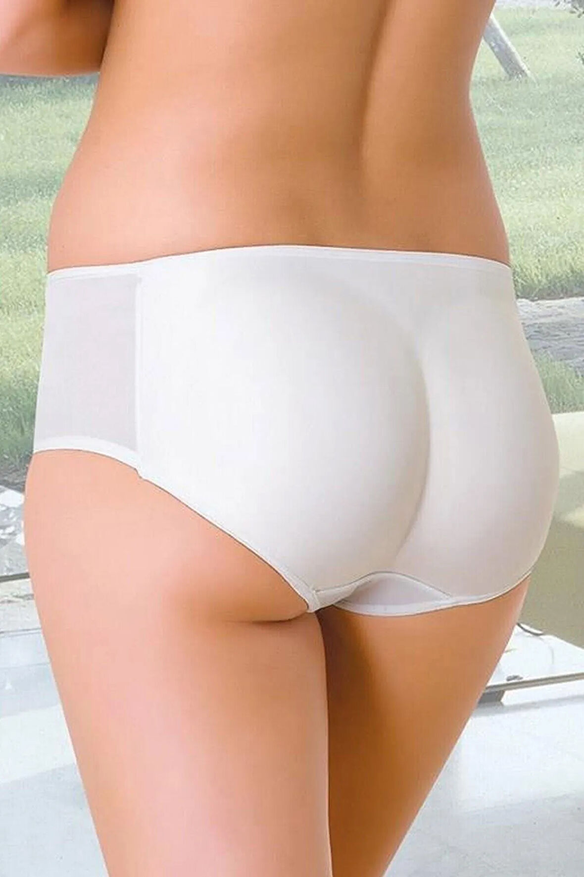 Beyaz Seamless Slip Pop Up Külot Korse Yeni Sezon (1 Adet Ekonomik)