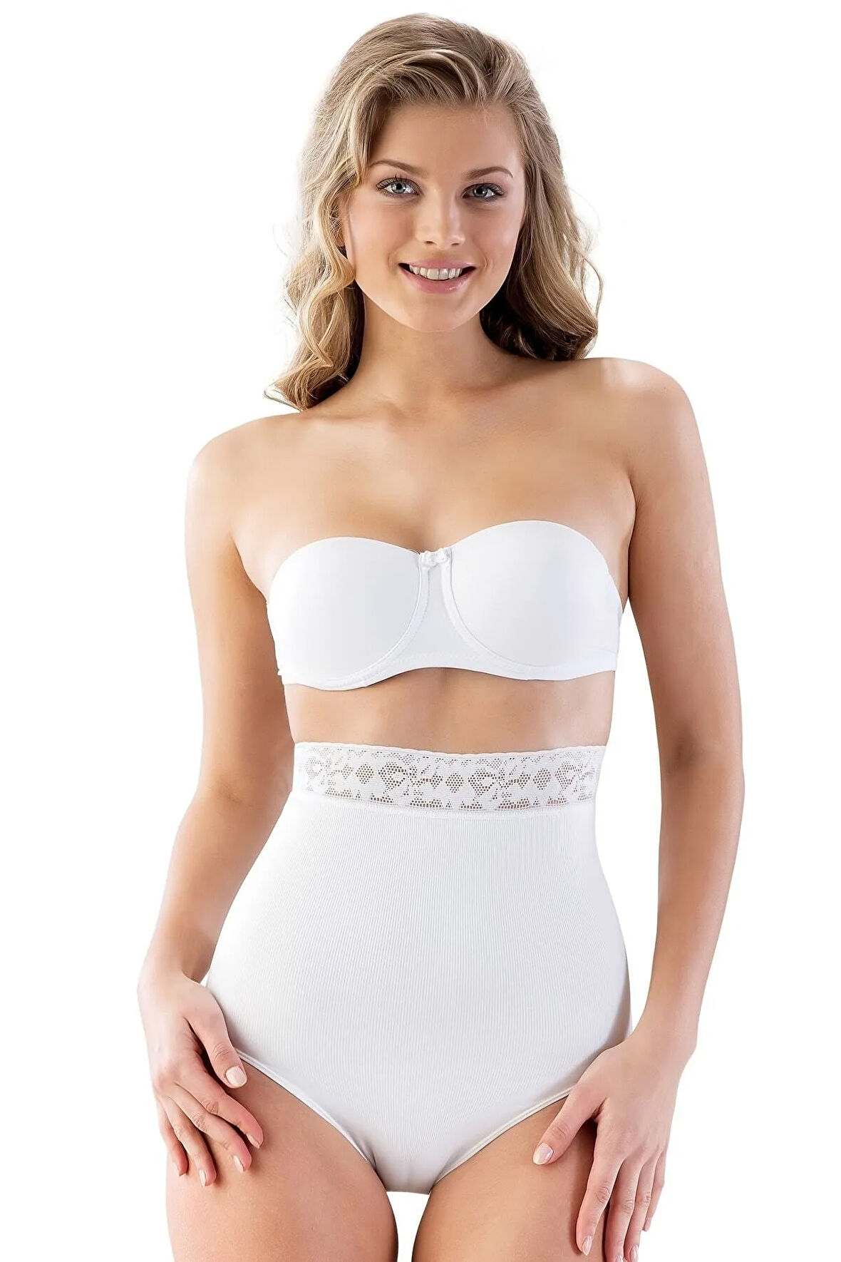 Kadın Siyah Datenli Yüksel Bel Slip Lohusa Korse