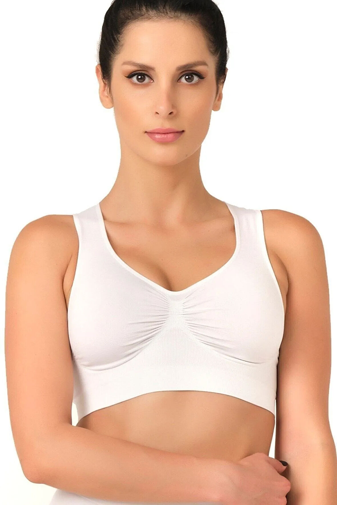 Kadın Ten Toparlayıcı Sporcu Sütyen