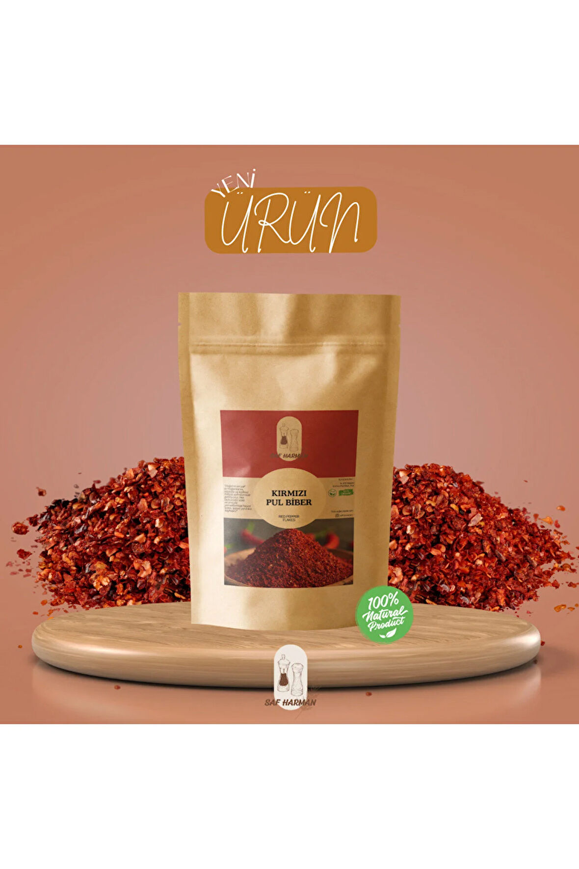 Doğal Kırmızı Pul Biber 200 GR