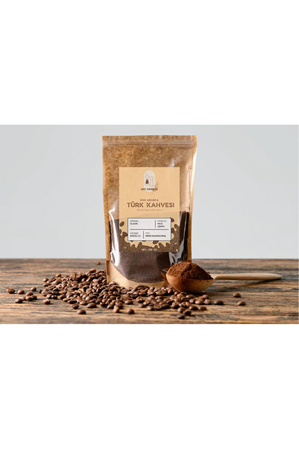 Taş Değirmende Öğütülmüş Türk Kahvesi 250 GR
