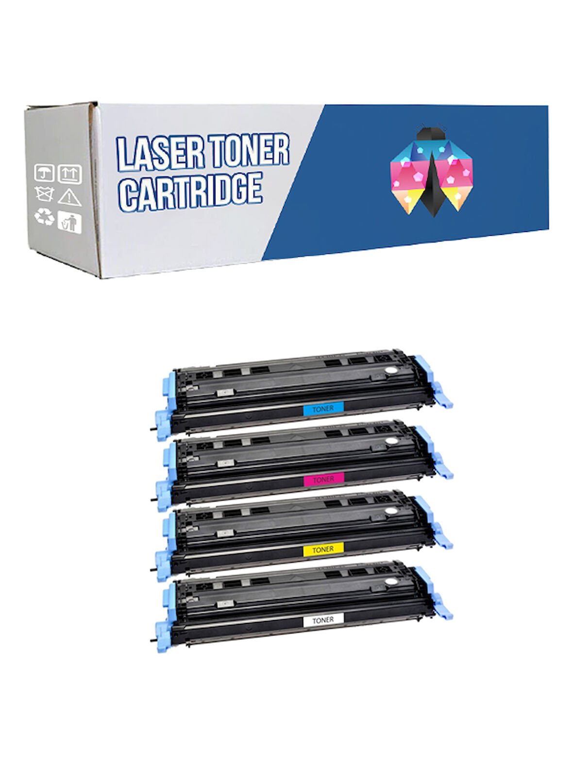 Safir Toner Canon CRG-707 Canon İ-Sensys LBP-5100 - LBP-5000 CMYK Set Muadil Toner