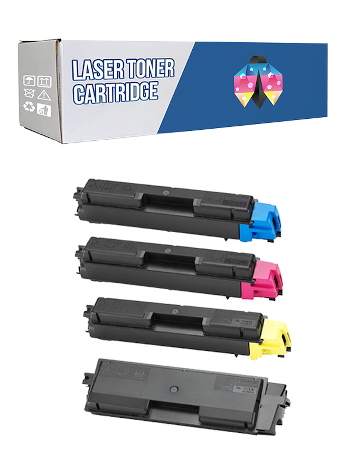 Safir Toner Kyocera ECOSYS M6526cdn TK-590 CMYK 1 Set Muadil Toner