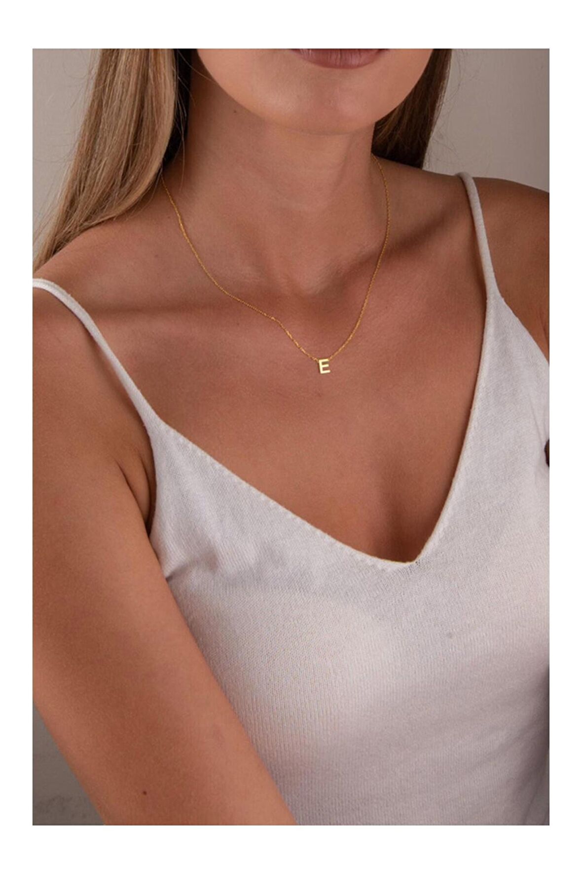 925 Ayar Gümüş Harf Kolye