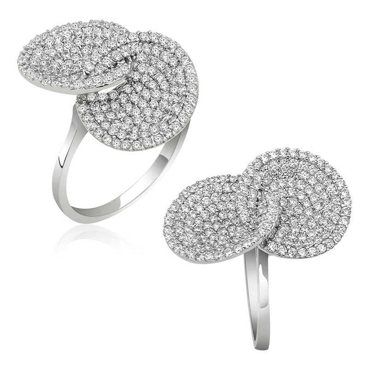 Gümüş Zirkon Taşlı Kadın Yüzük