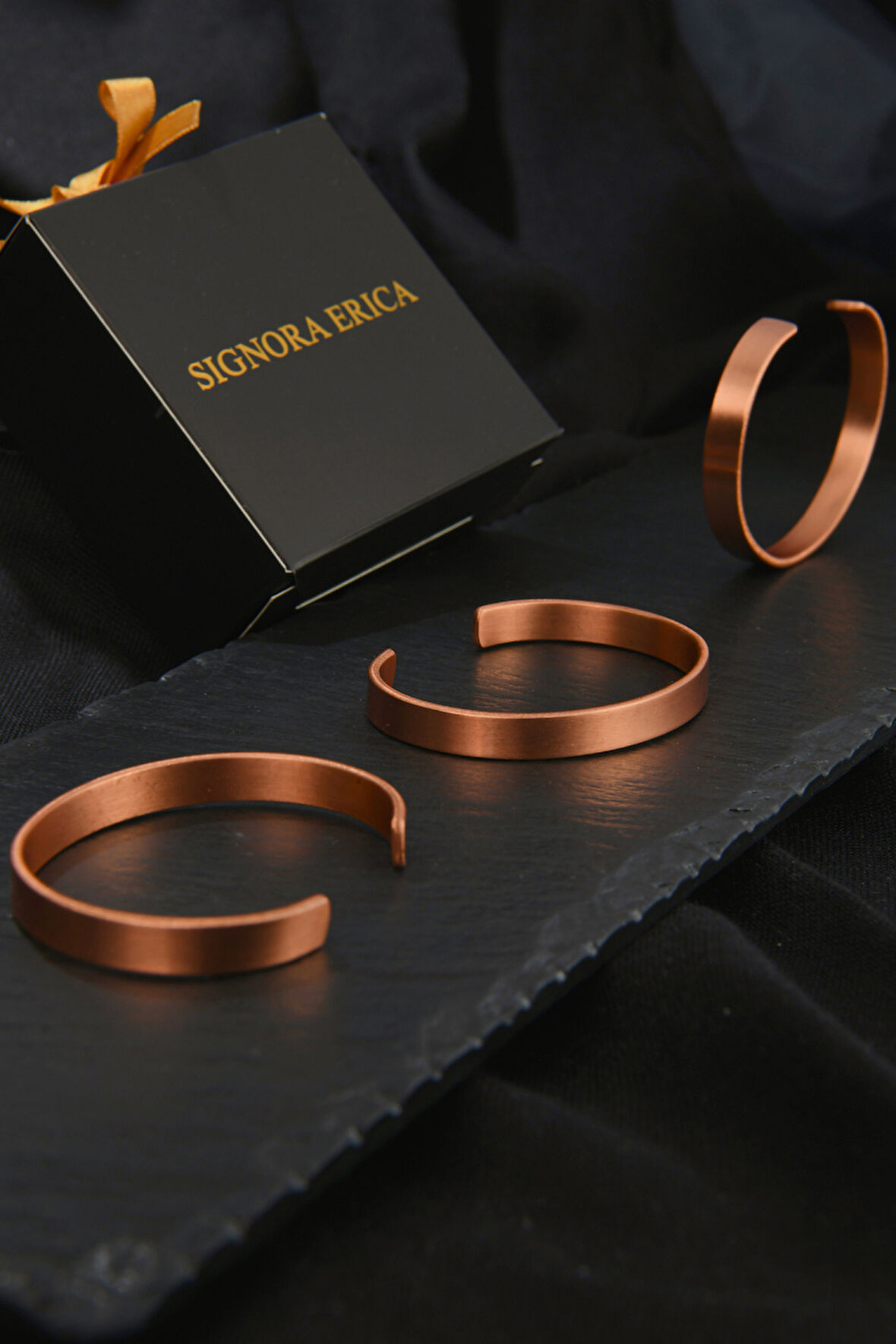 Düz Model Bakır Bileklik