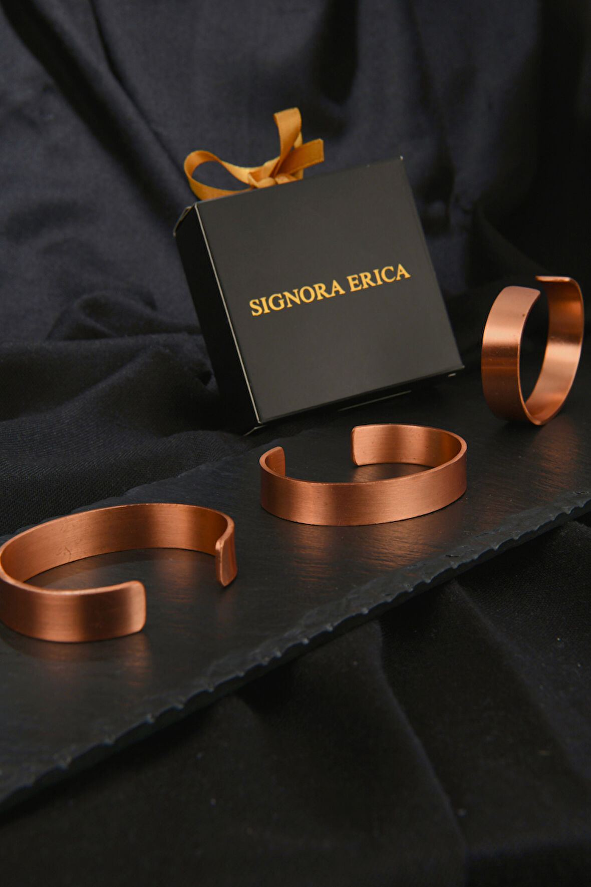 Düz Model Bakır Bileklik