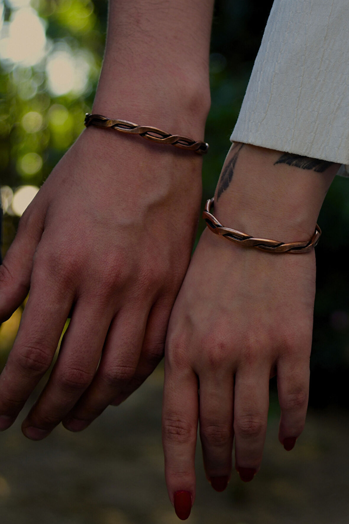 Burgu Desen Bakır Bileklik