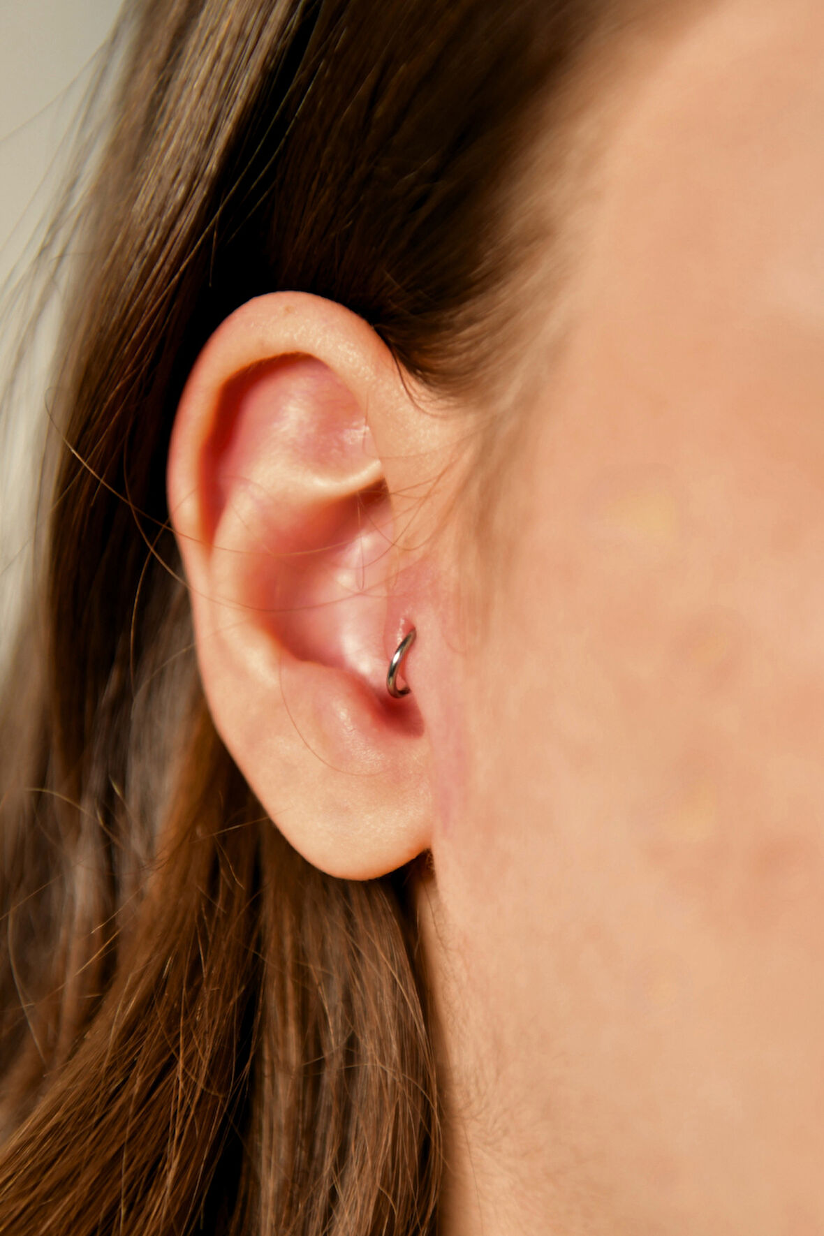 Gizli Kilit Yuvarlak Halka Piercing