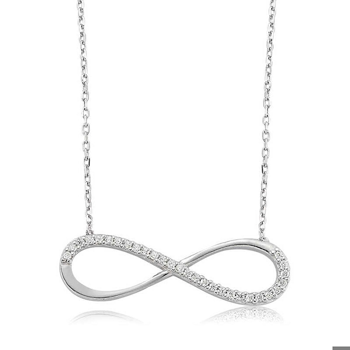 Gümüş Sonsuzluk Kadın Kolye