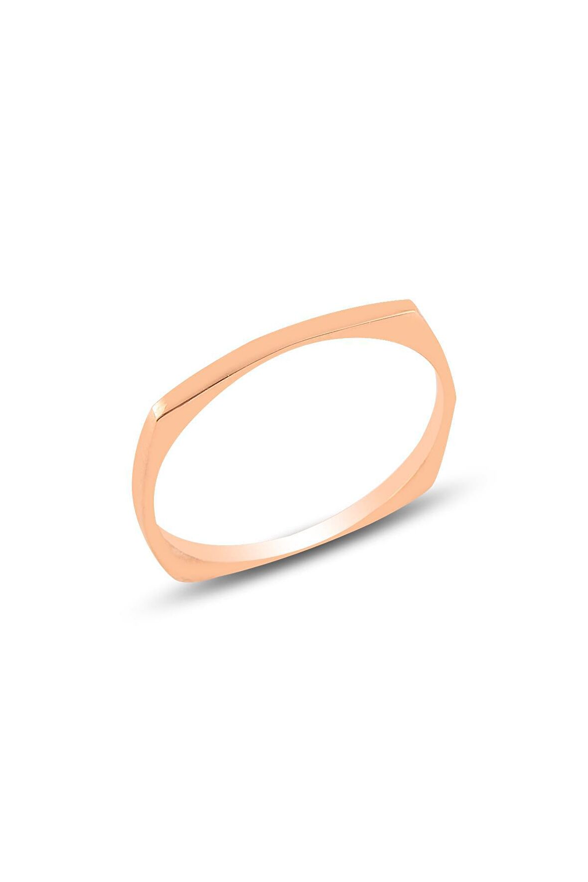 Gümüş rose sade delicate gümüş yüzük