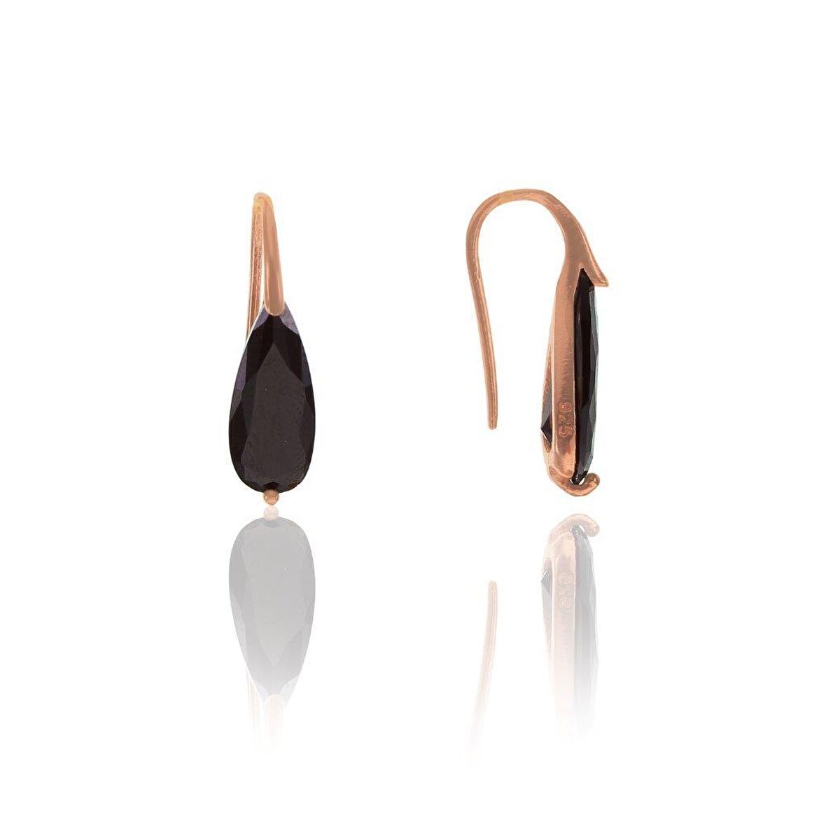 Onix taşlı damla küpe