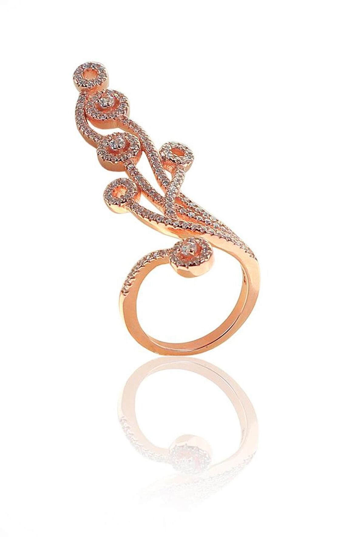 Özel tasarım zirkon taşlı yüzük SGTL8327