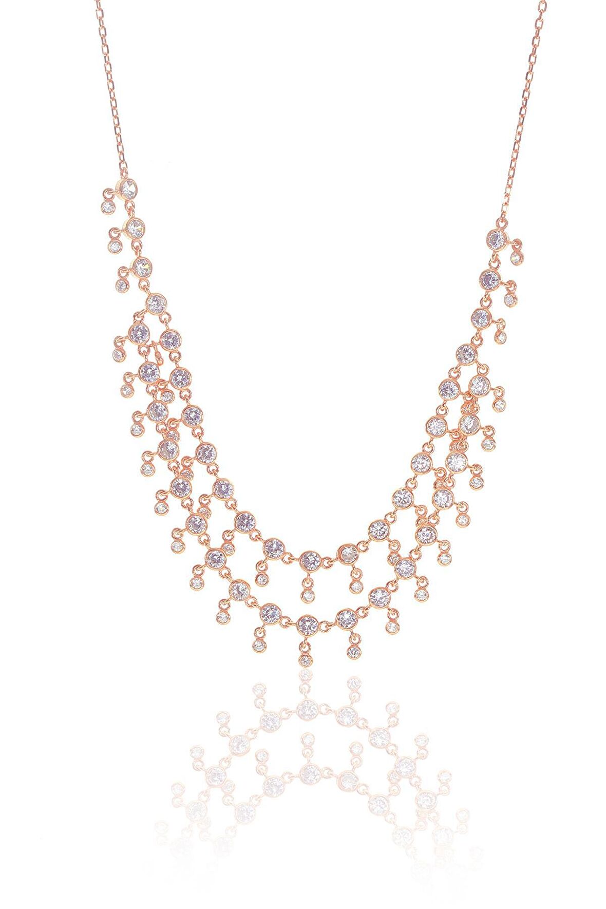 çift sıralı sıvama modeli kolye