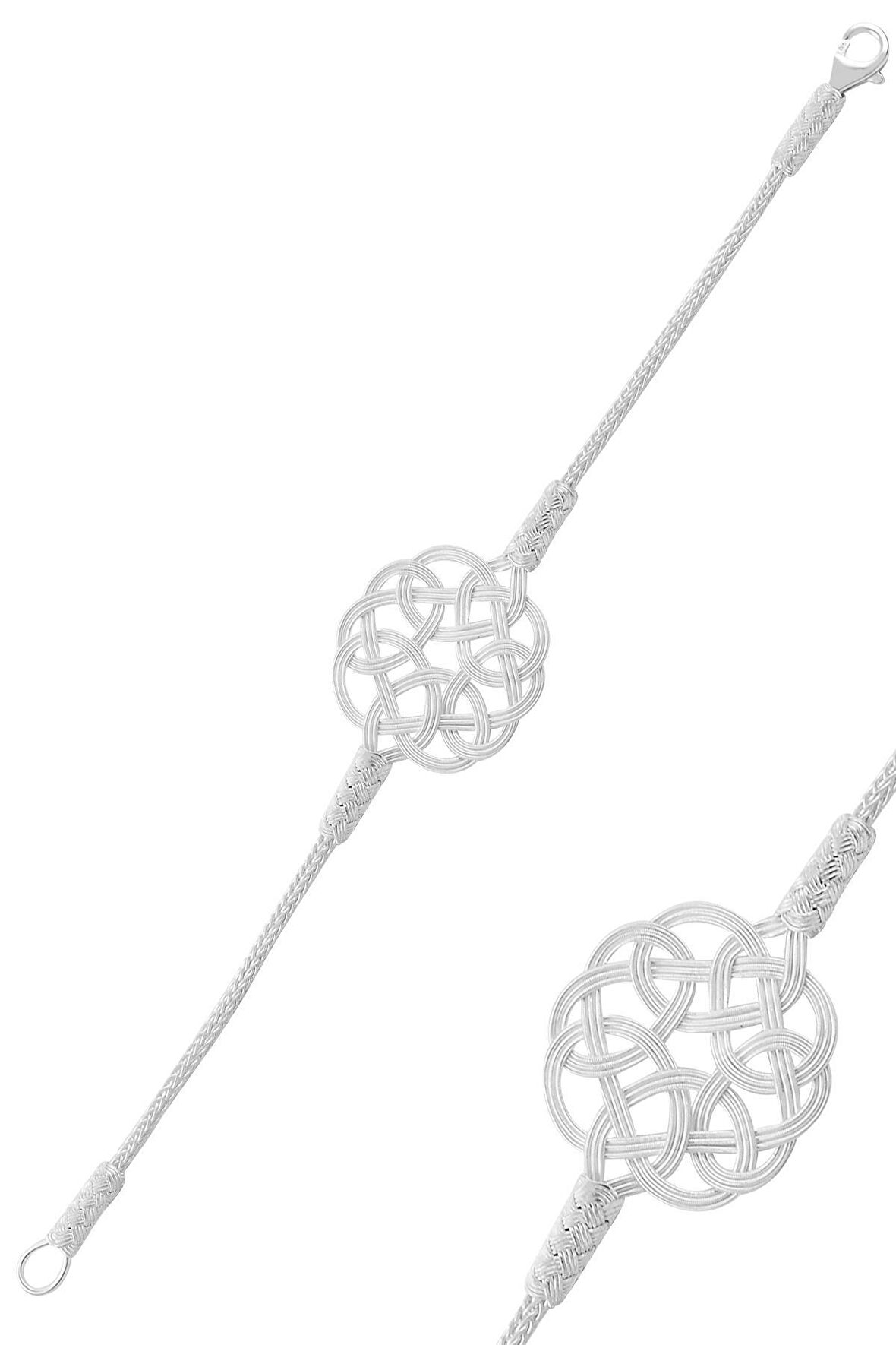 Gümüş beyaz kazaziye bileklik