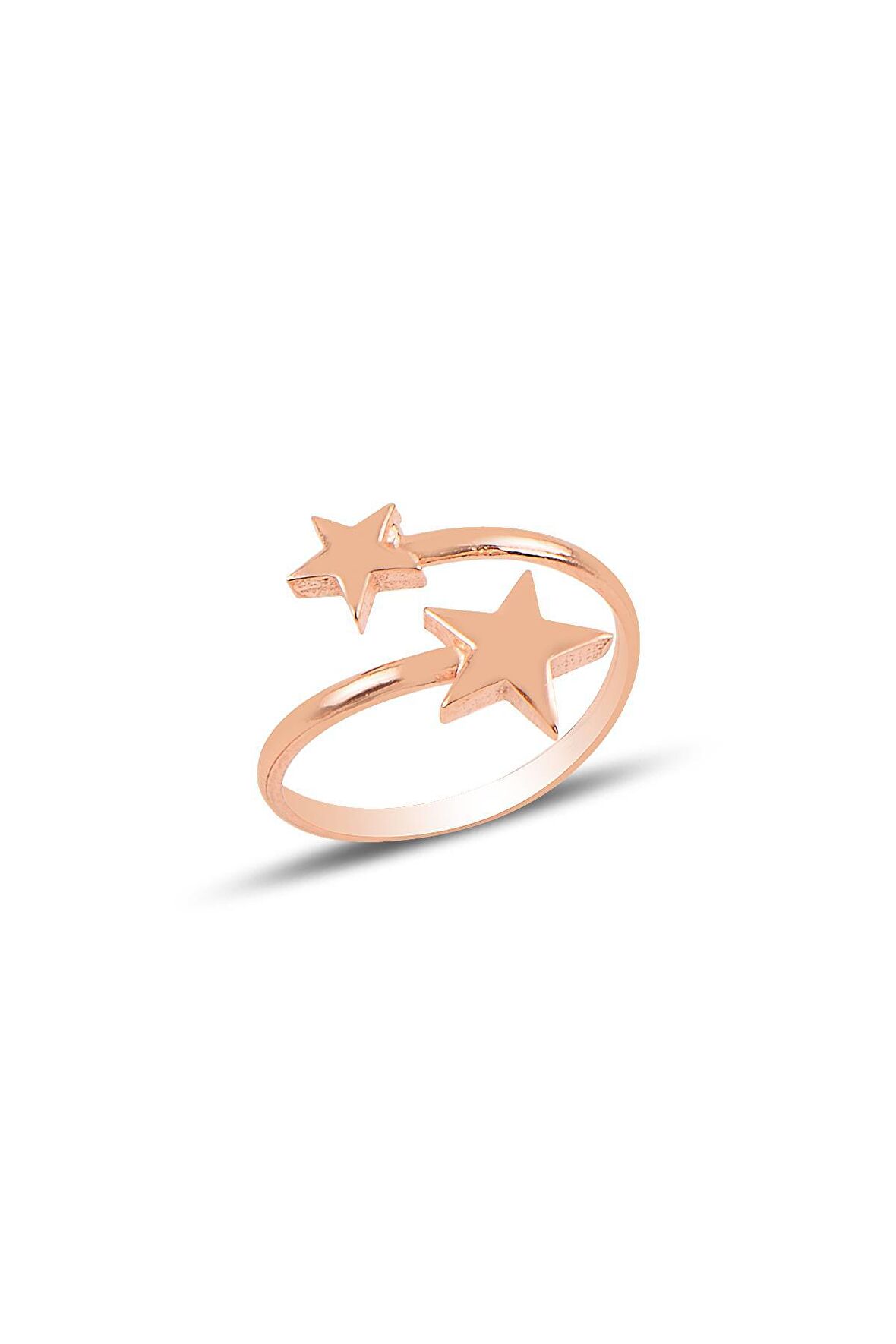 Gümüş ayarlamalı yıldız modeli yüzük