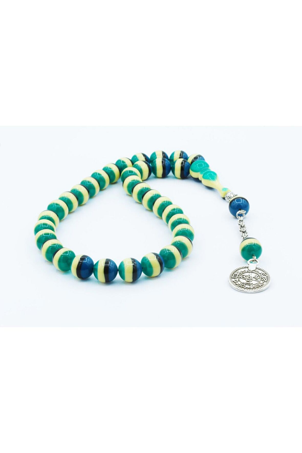 Küre Kesim Sürmeli Toz Kehribar Tesbih