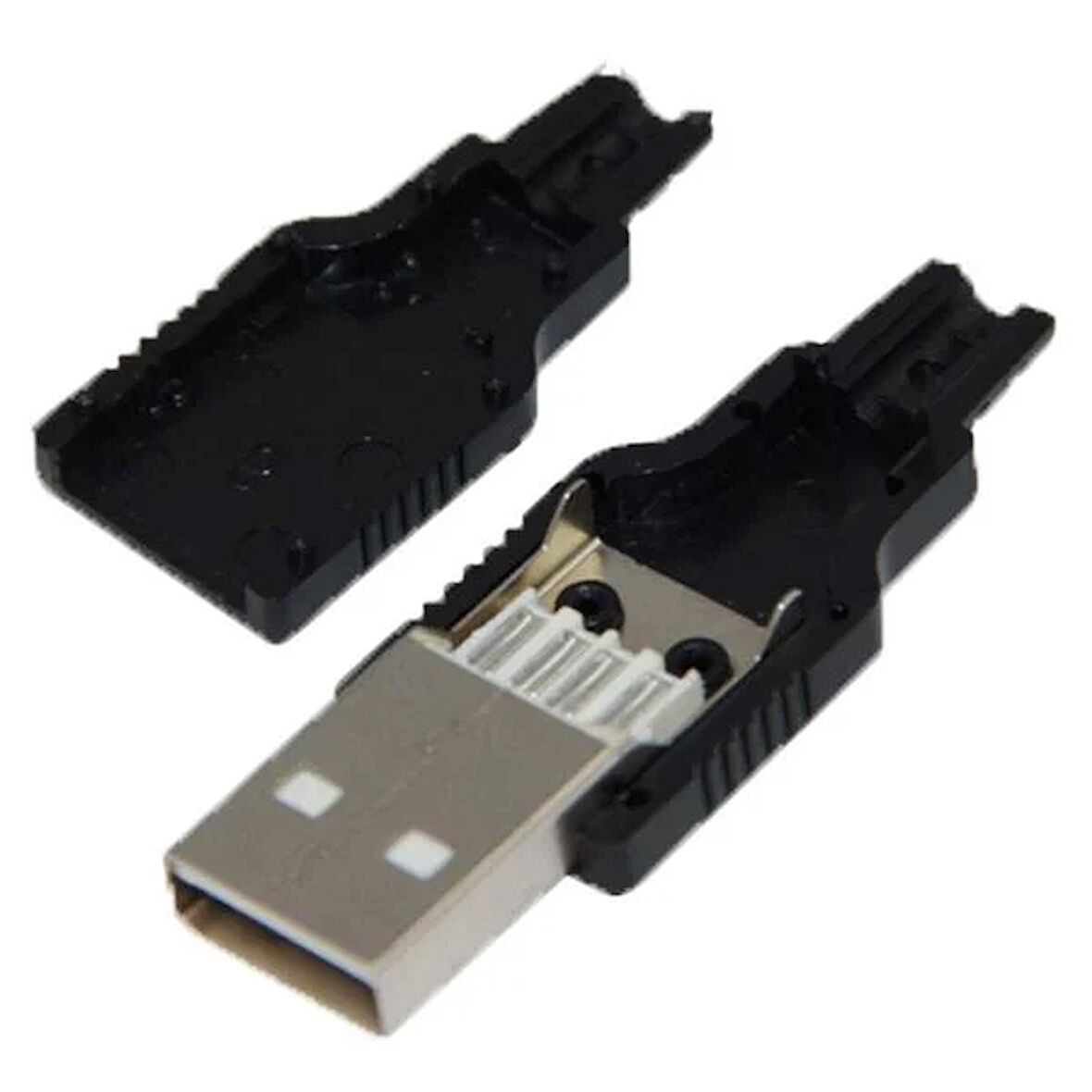 LEHİMLENEBİLİR USB A ERKEK SOKET