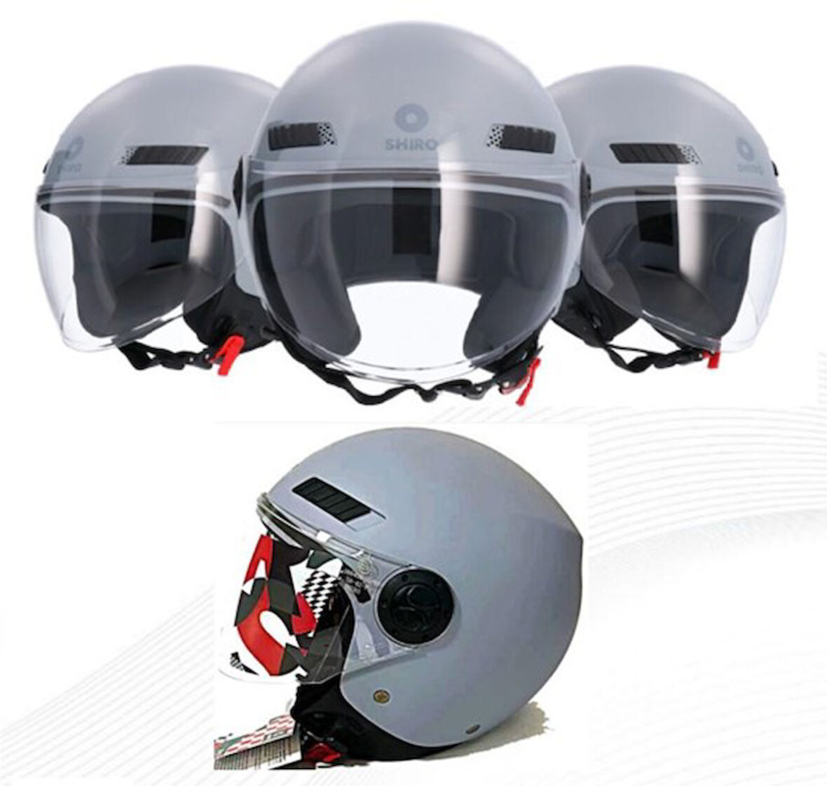 SHIRO 6023 S20 KASK JO KIOTO M.C. M 5758 MAT NARDO