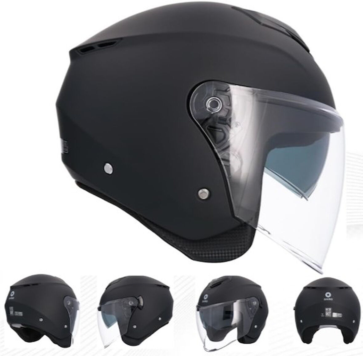 SHIRO KASK 100290 IBIZA M.C _M SİYAH