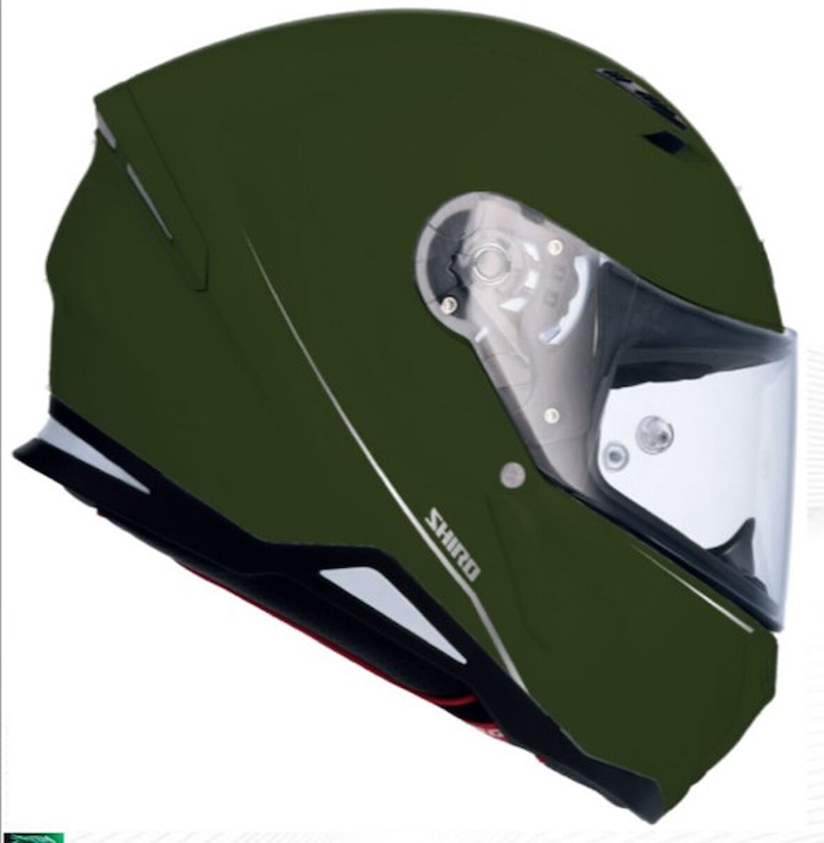 SHIRO KASK 100065 FULLFACE HUNTER M.C MATT_M GREEN