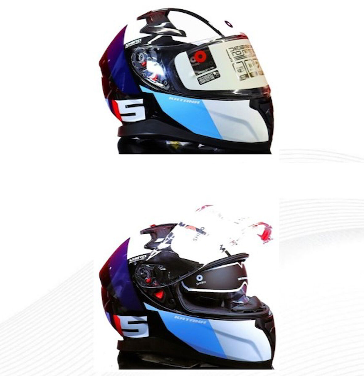 SHIRO KASK 100207 FULLFACE KATANA SPORT L BEDEN