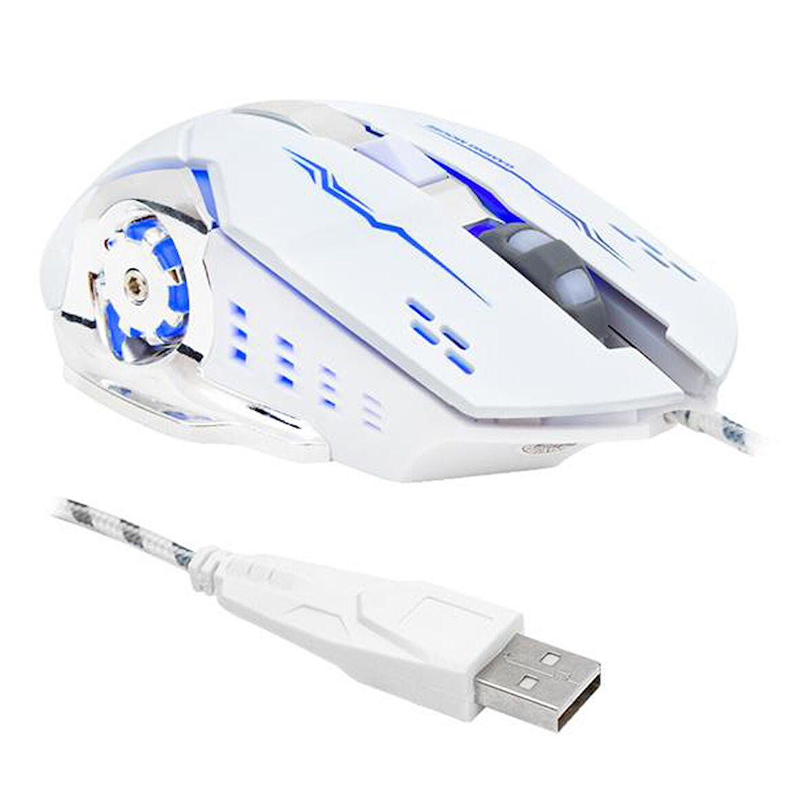 HL-4725 KABLOLU 3600 DPI 6 TUŞ FONKSİYONLU BEYAZ GAMING MOUSE