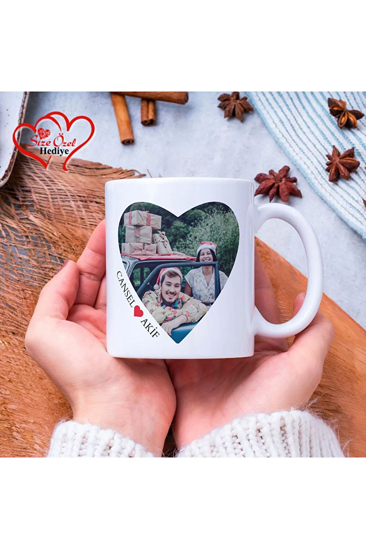 Kişiye Özel Fotoğraflı ve İsimli Kupa Bardak