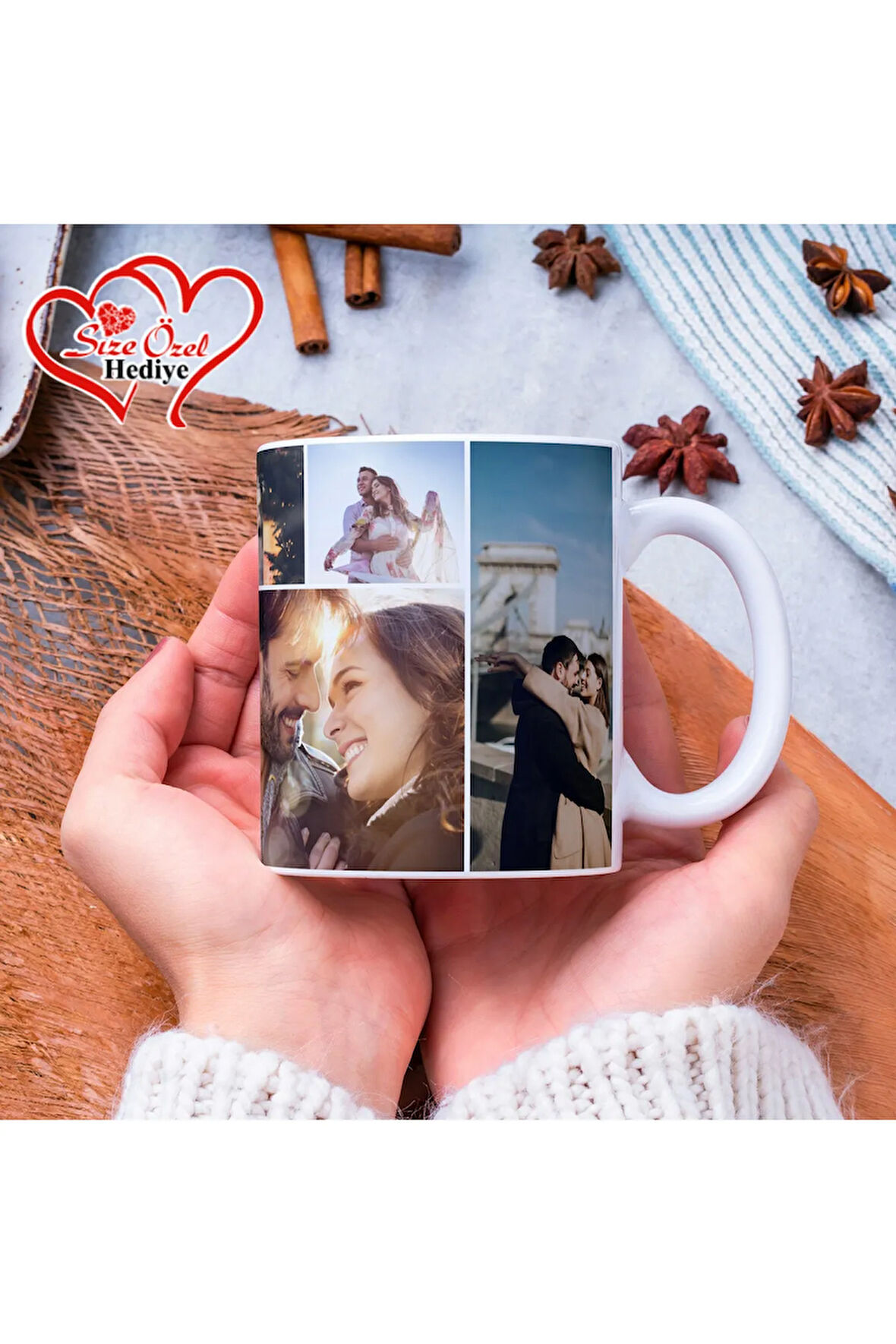 Kişiye Özel İsimli ve Fotoğraflı Kupa Bardak - Size Özel Hediye