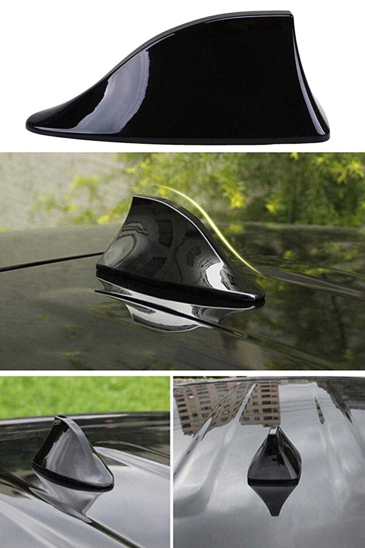 Audi A8 Elektrikli Siyah Shark Balina Anten Piano Black