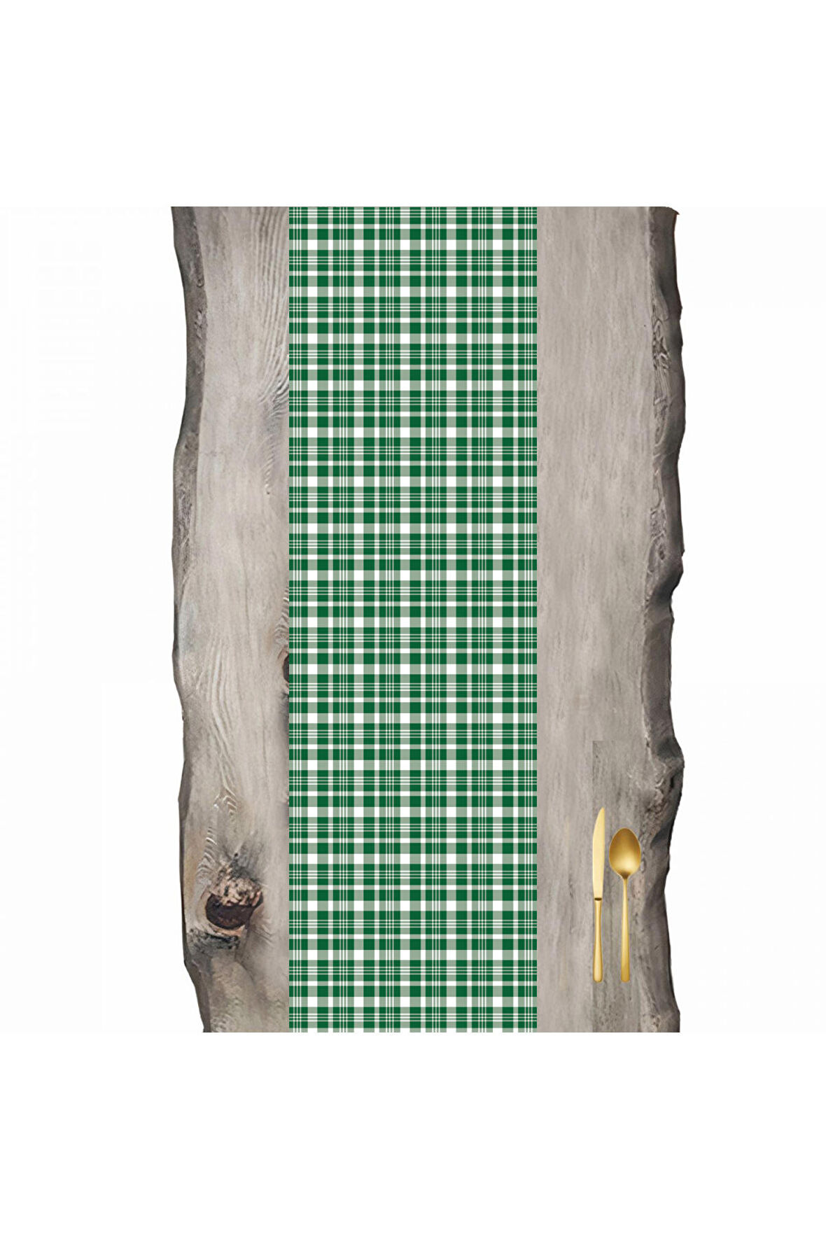 Yeşil Beyaz Model 2 Tartan Ranır - Runner