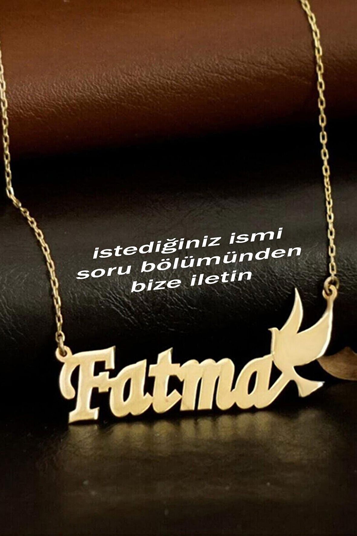 925 Ayar Gümüş Isimli Güvercin Kolye