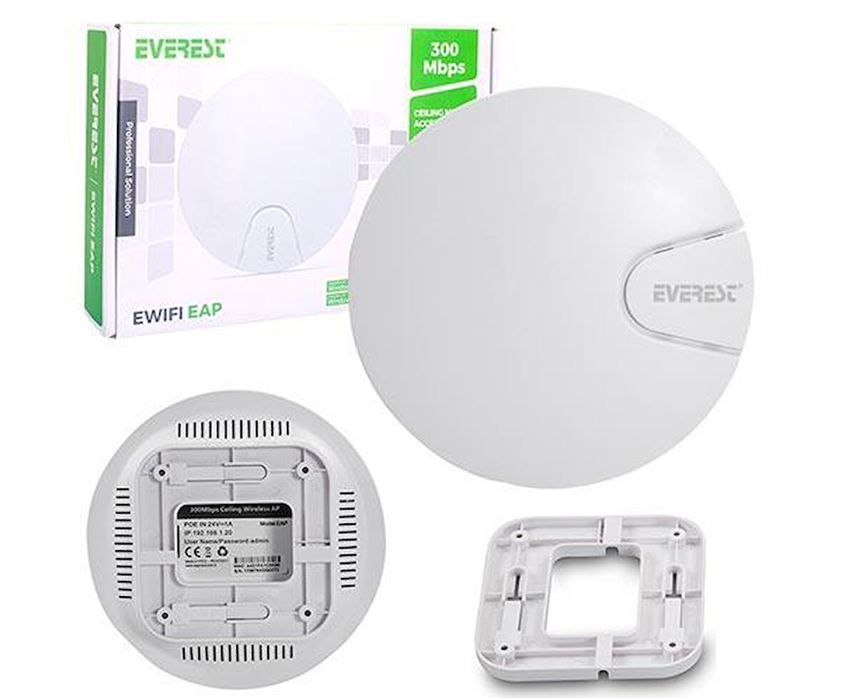 EWIFI EAP 300 MBPS 11N 2.4GHZ TAVAN ACCESS POINT ROUTER