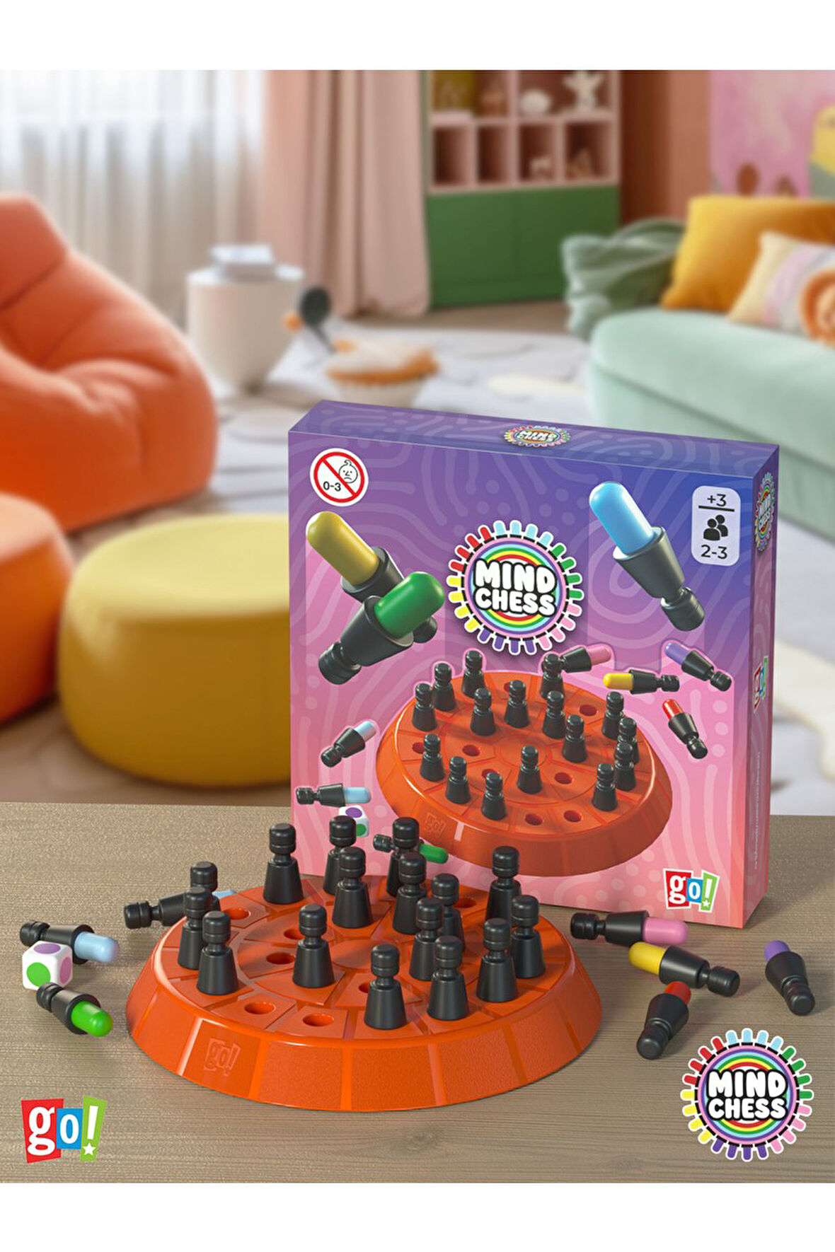 Go Toys Mind Chess Hafıza Oyunu Renklerle Hafıza ve Zihin Geliştirme Satrancı