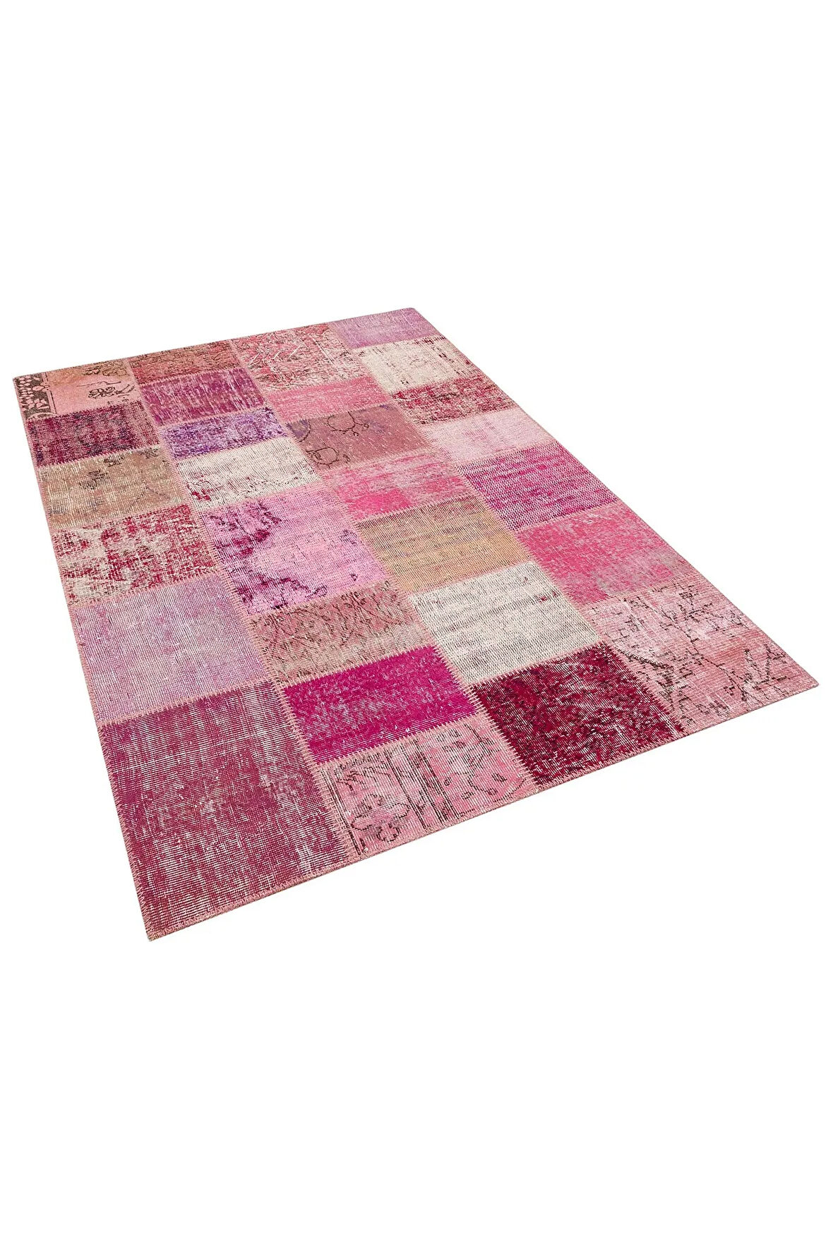 Patchwork Desenleriyle El Yapımı Halı 160 x 230 cm 5840