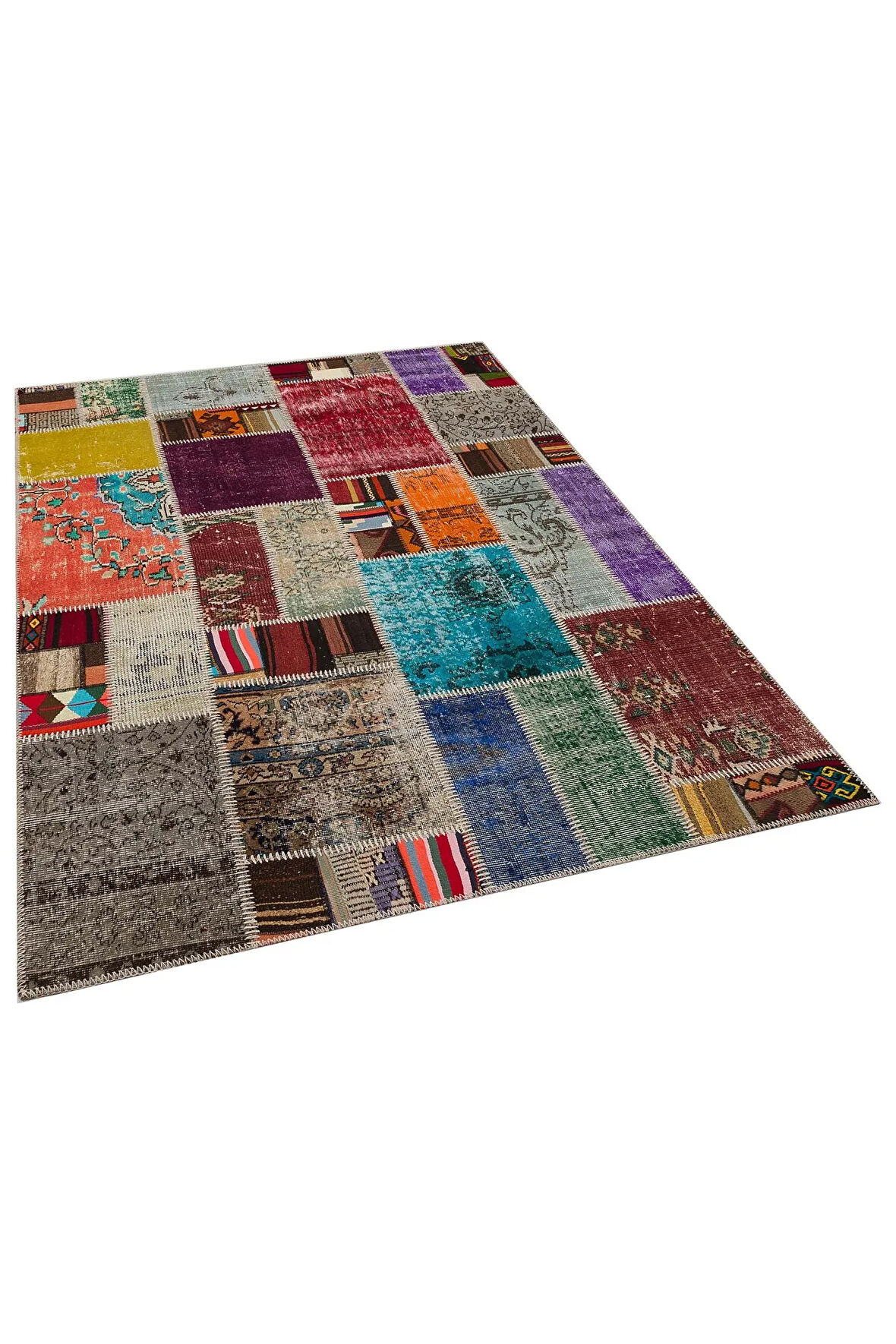 Benzersiz Patchwork El Dokuma Halı 160 x 230 cm 6043