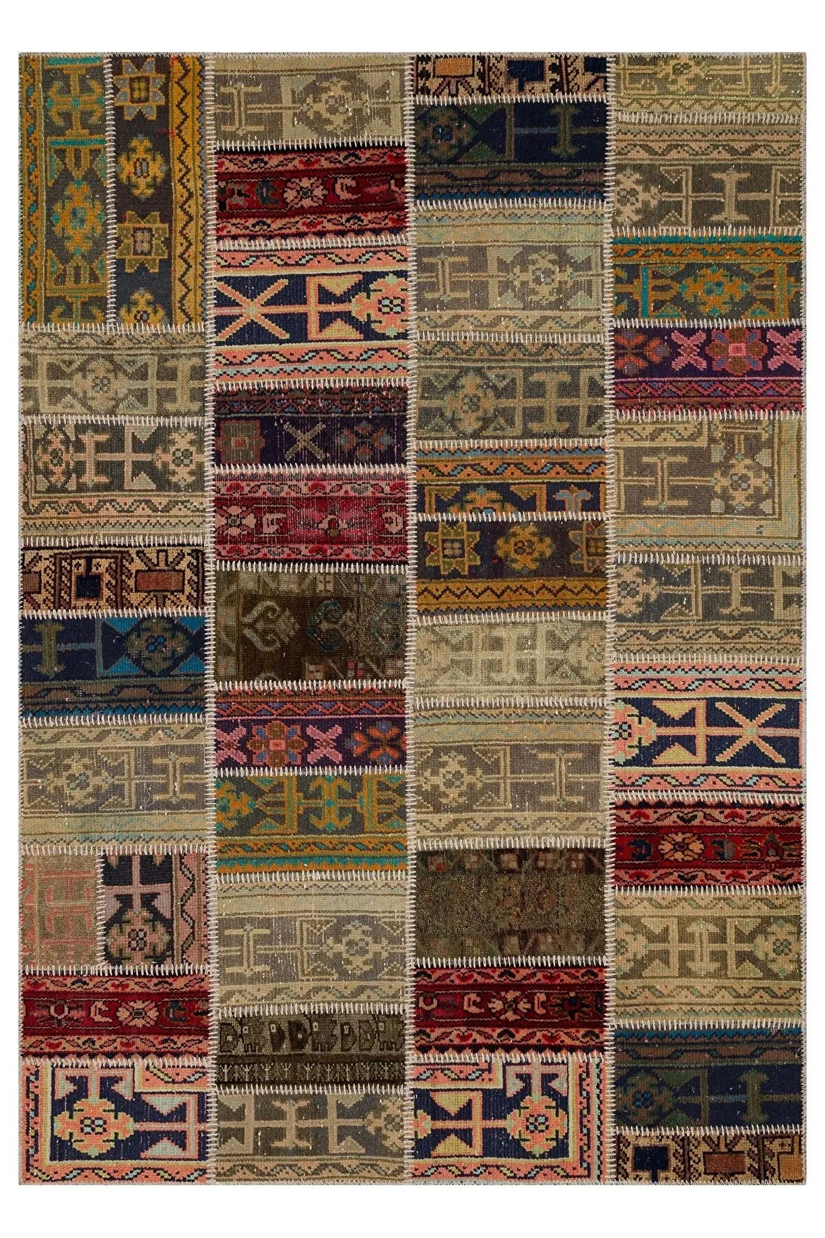 Modern Ve Özgün Patchwork Halı 230x160 Cm 6325