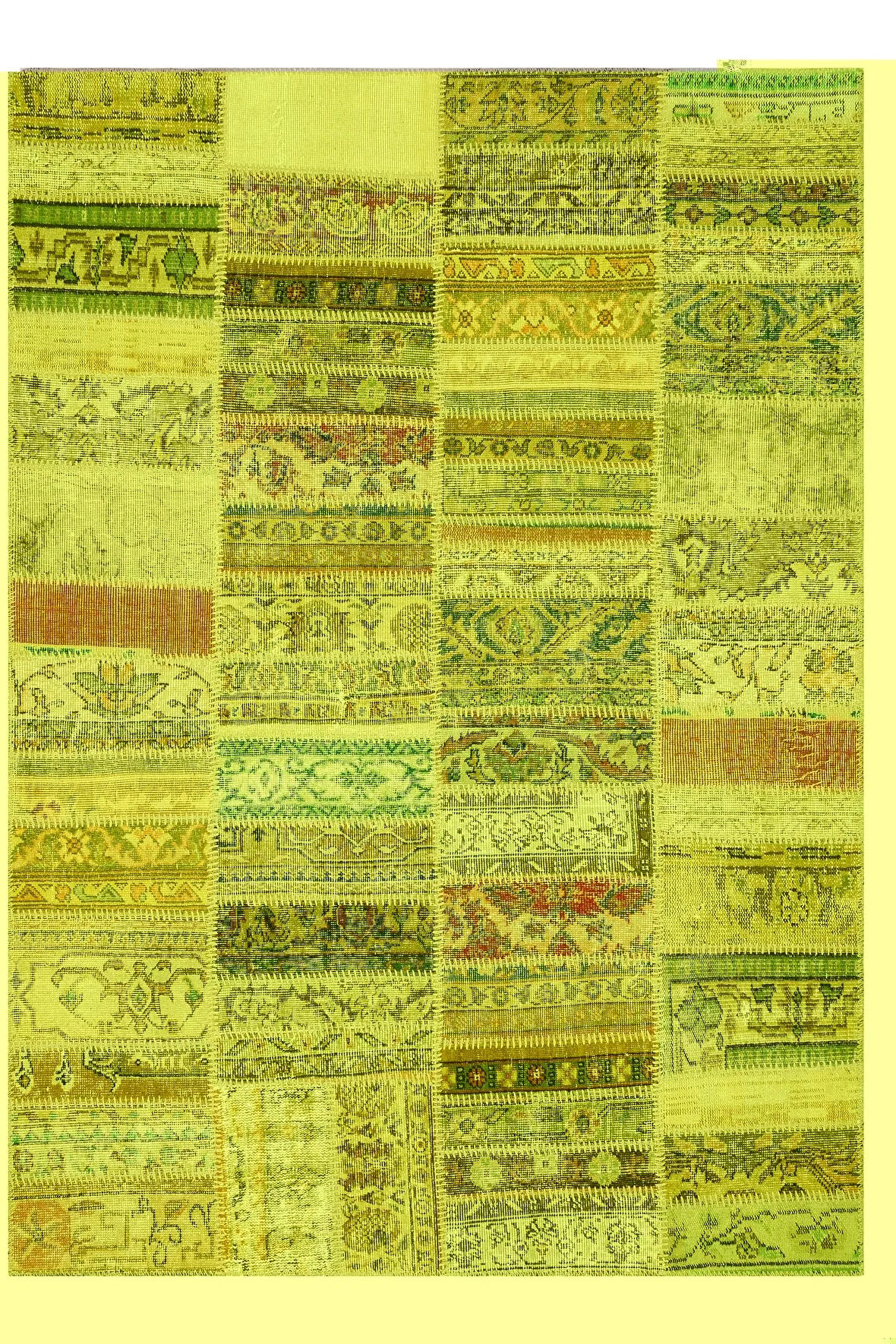 Sıradışı Tasarımlı Patchwork Halı 230x160 Cm 6342