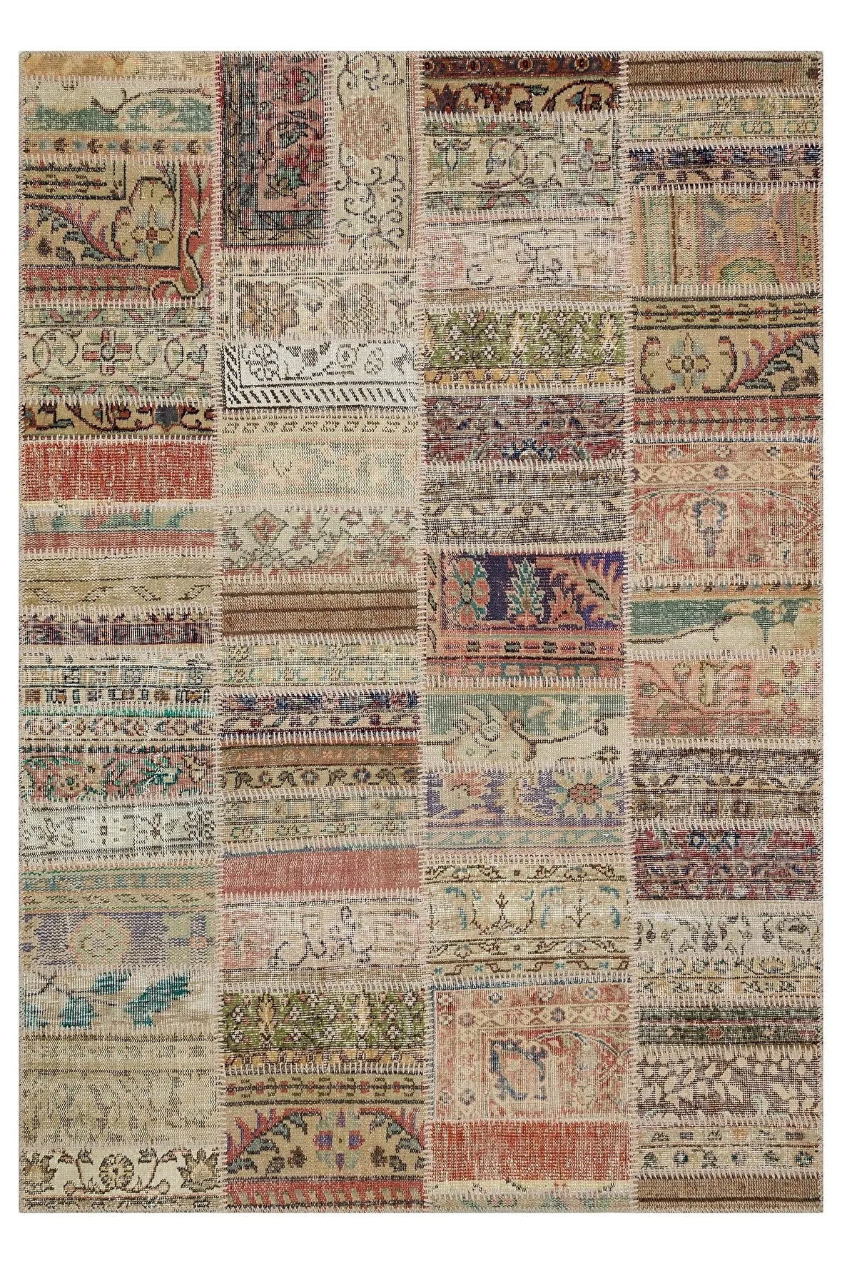 Çekici Ve Sıra Dışı Patchwork Halı 230x160 Cm 6352