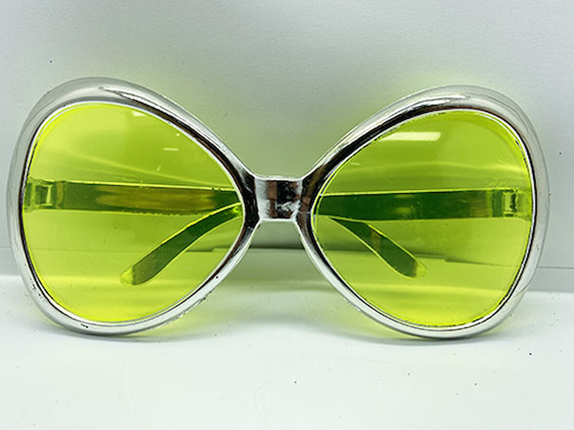 Gümüş Yeşilçam Nostalji 80Li Yıllar 90Lı Yıllar Parti Gözlüğü 7X16 Cm