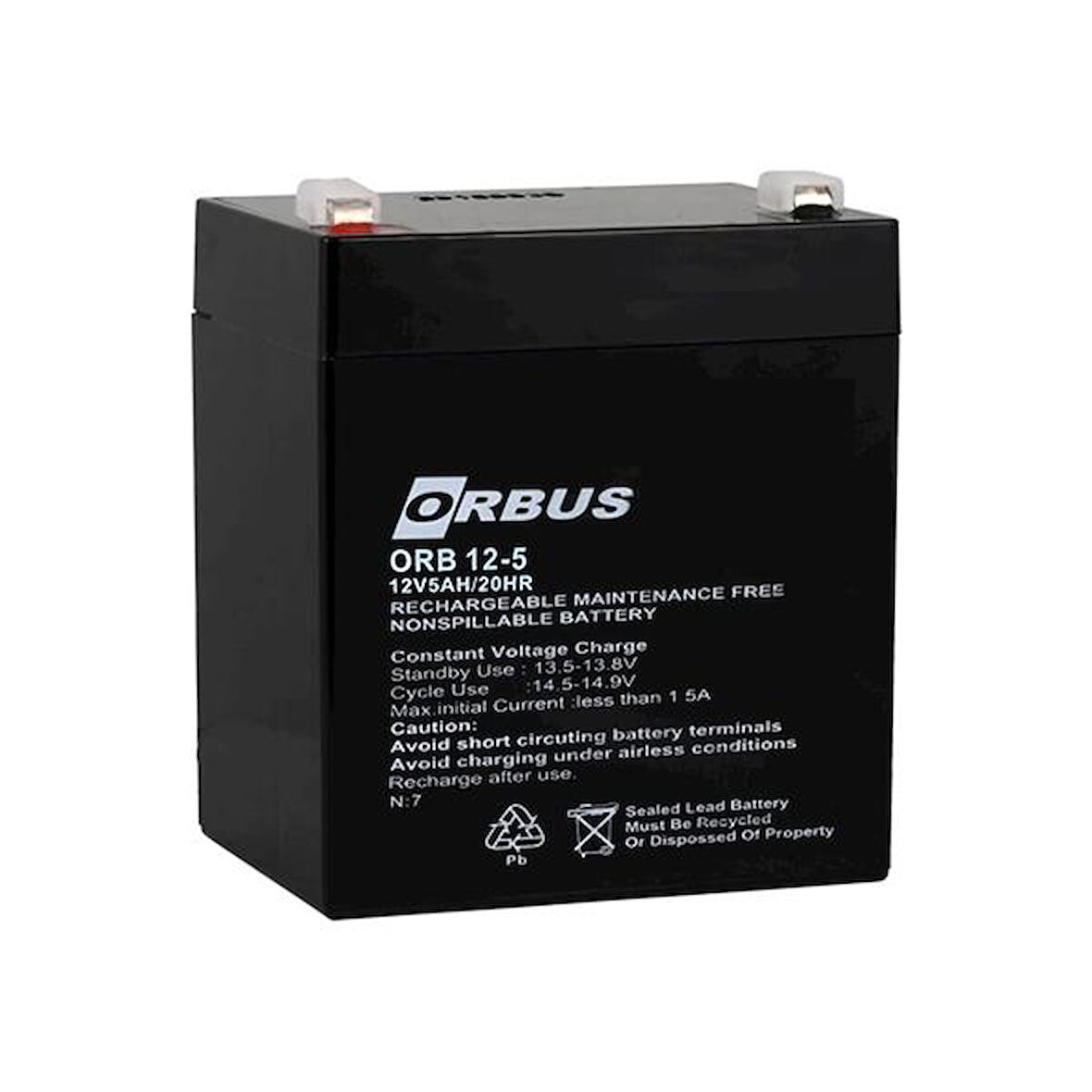 ORB12-5 12 VOLT - 5 AMPER KURU AKÜ