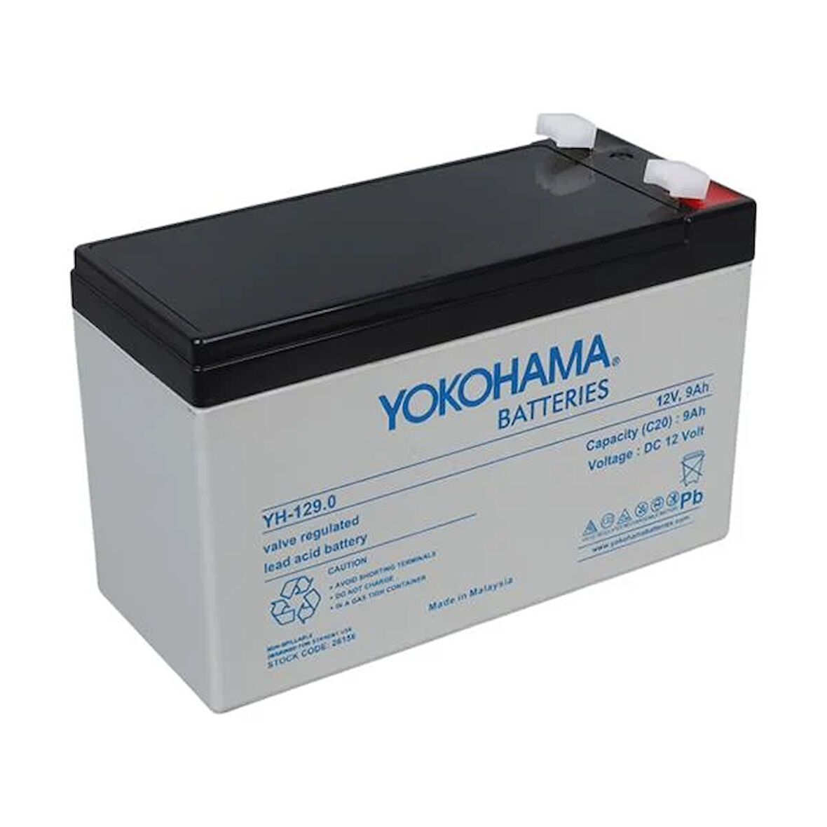 YOKOHAMA YH-129.0 12 VOLT - 9 AMPER AKÜ