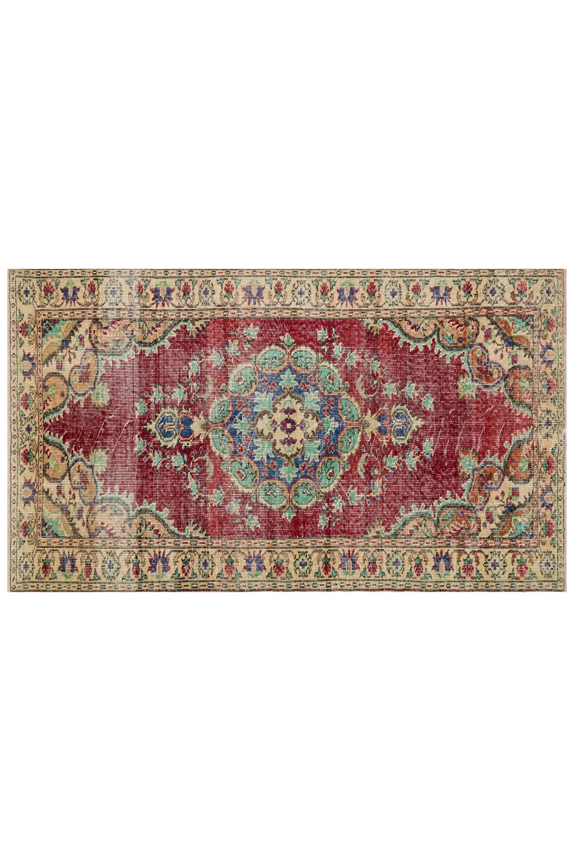 Geleneksel Anadolu Eseri Eskitme Vintage Halı 160 x 280 cm 10206
