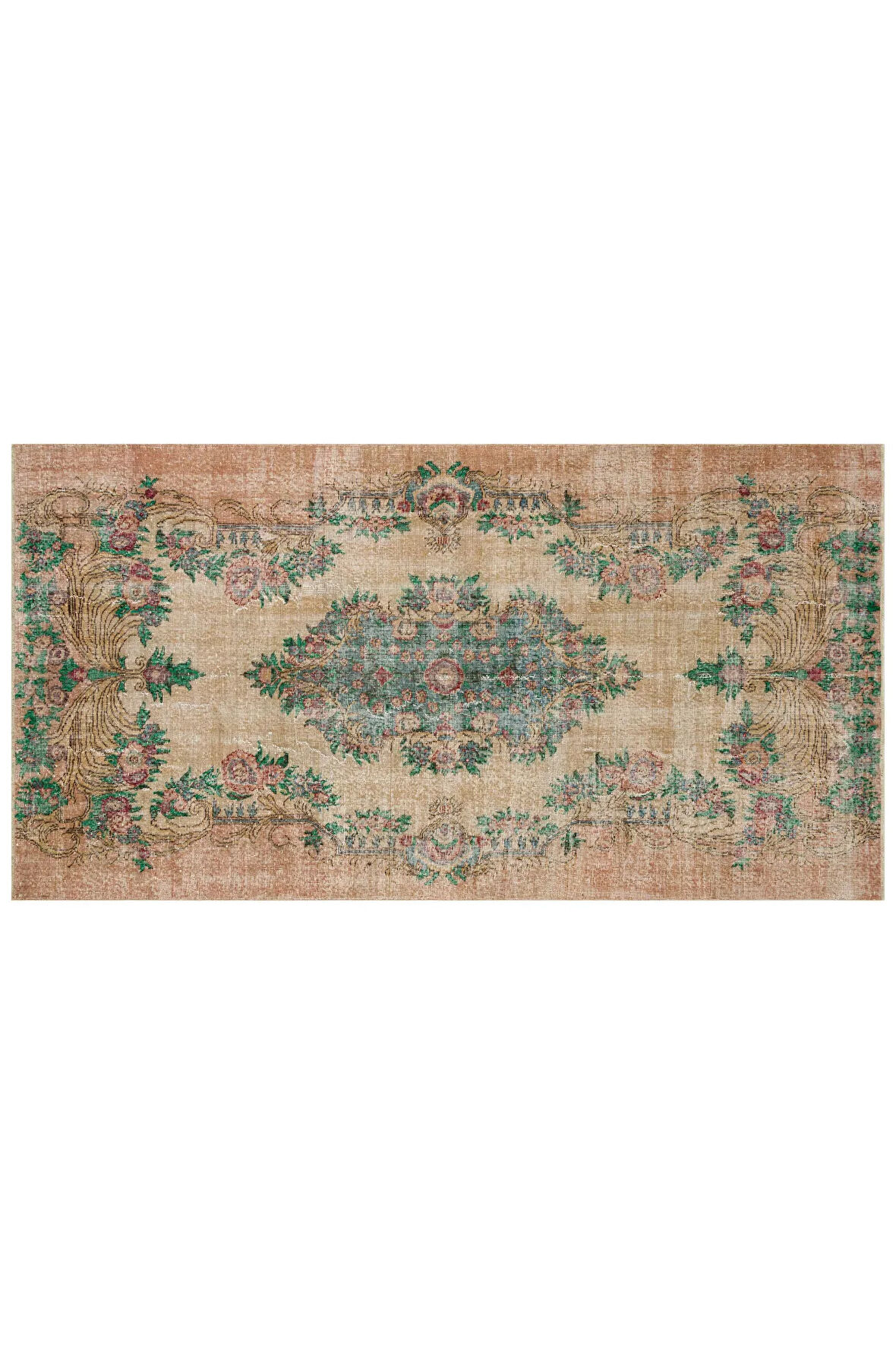 Prensip ve Efsane Eskitme Vintage Halı 149 x 277 cm 10216