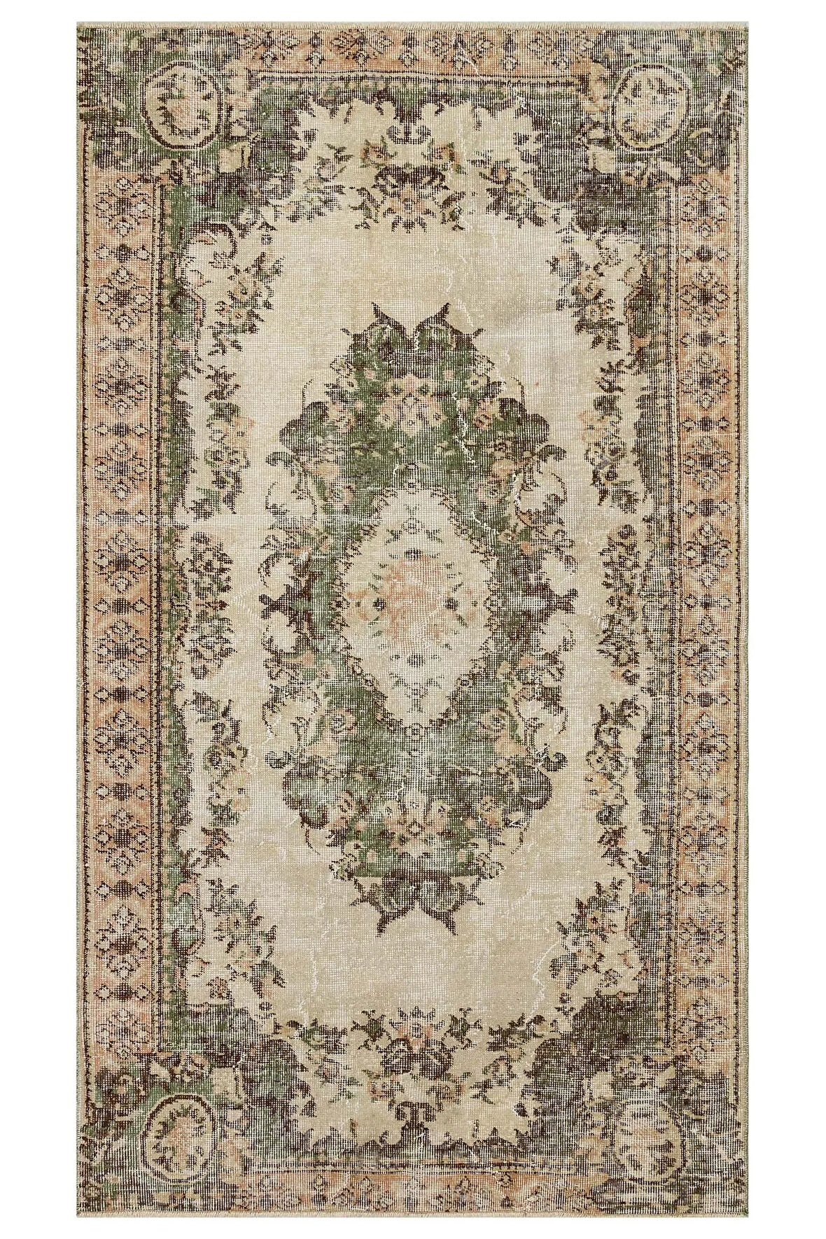 Benzersiz Vintage Eskitme Halı 117x207 cm 10338