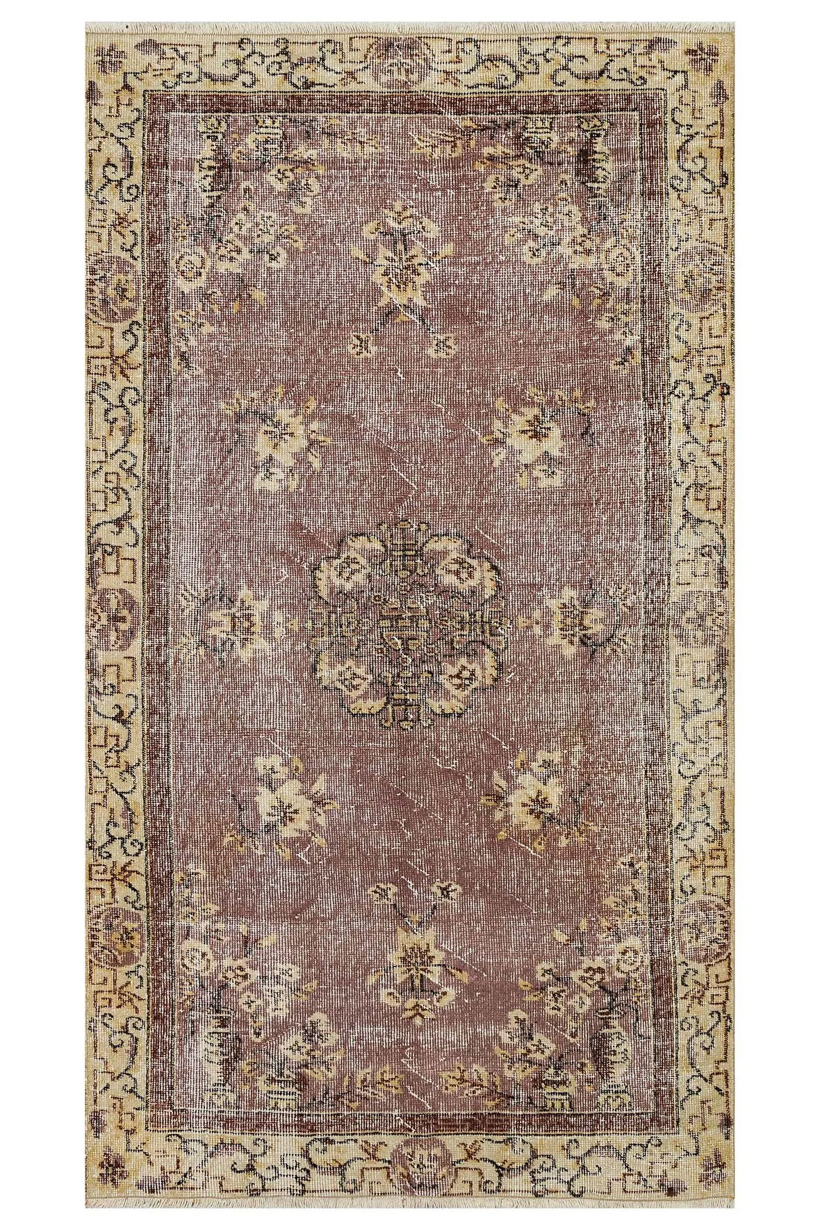 Eşsiz Vintage Eskitme Halı 114x206 cm 10339