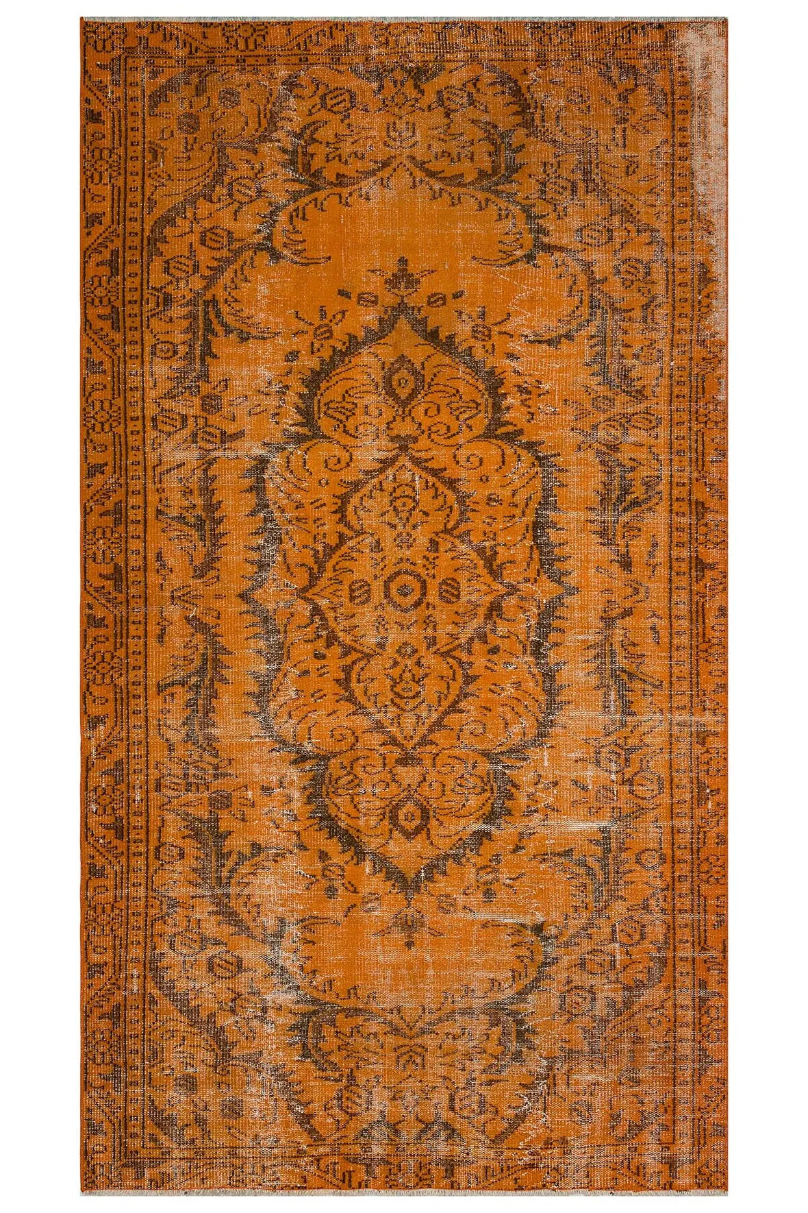 El Yapımı  Vintage Eskitme Halı 149x263 cm 10367