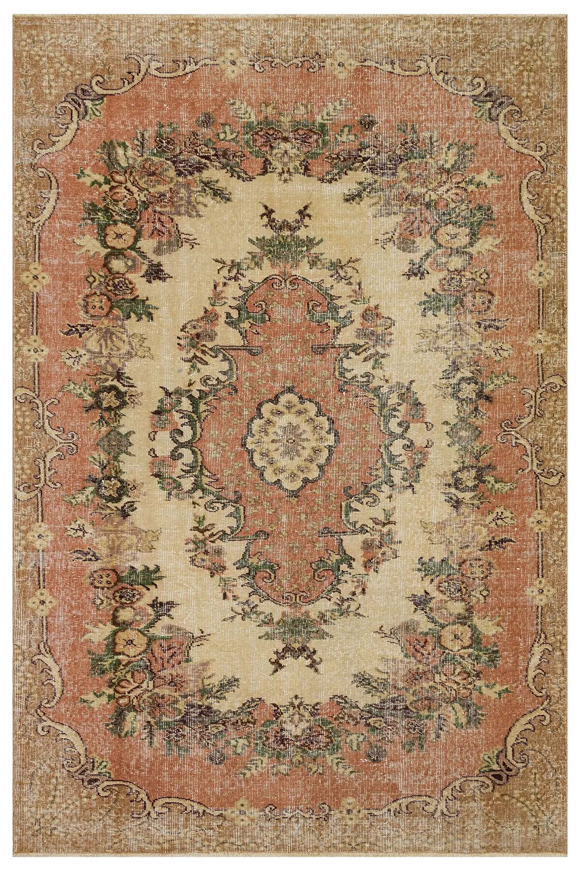 Eşsiz Vintage Eskitme Halı 167x253 cm 10385